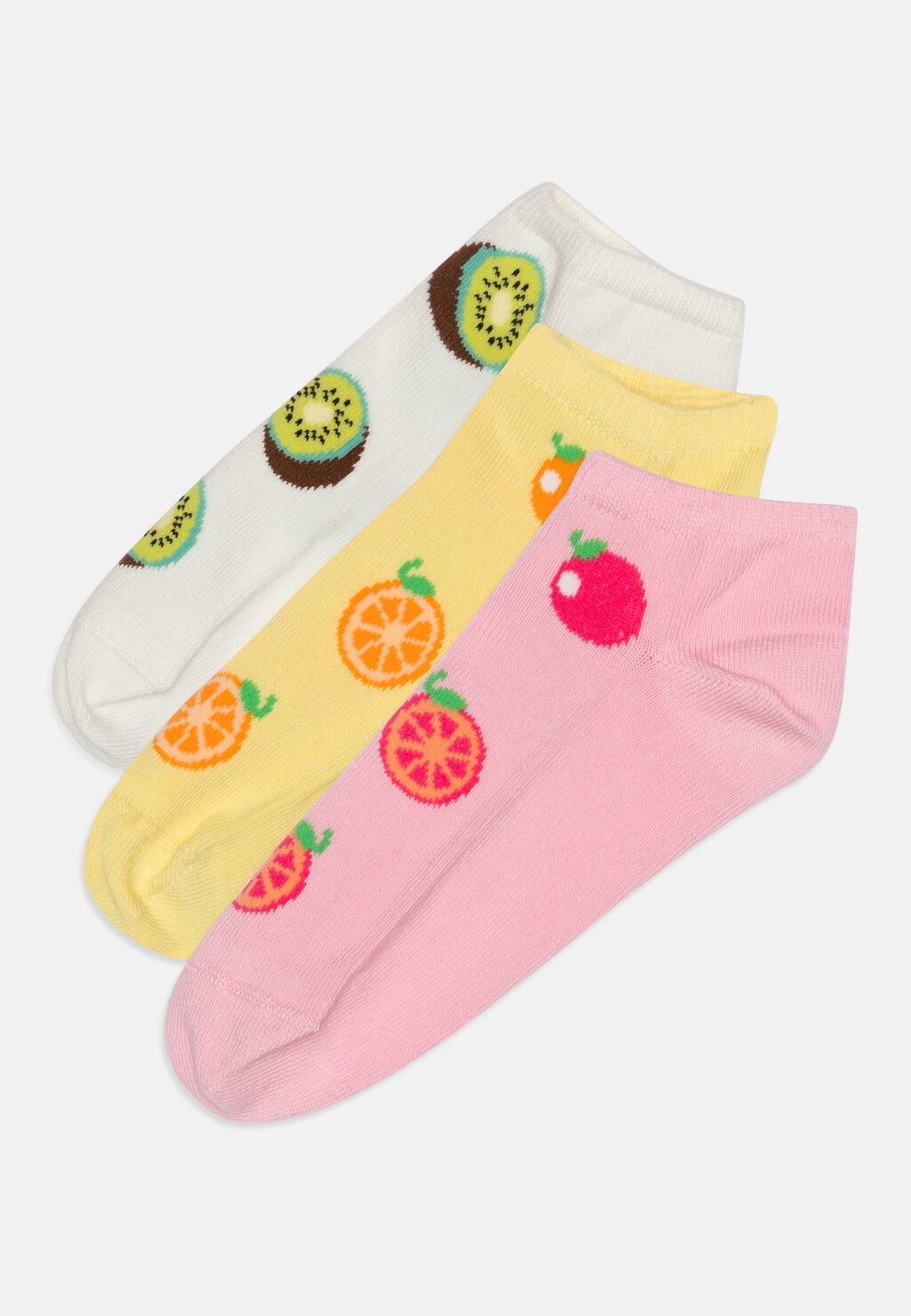 

Носки FOOTIES FRUIT PATTERN UNISEX 3 PACK Lindex, цвет light pink