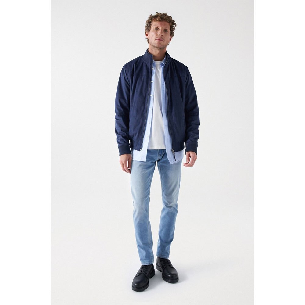 

Куртка Salsa Jeans Suede Bomber, синий