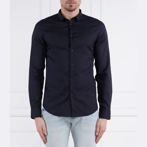 

Рубашка стандартного кроя Armani Exchange, синий