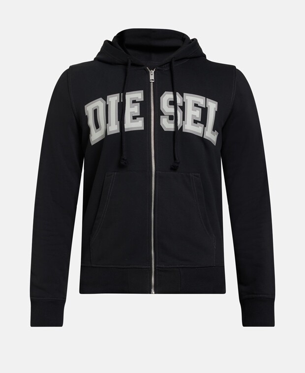 

Толстовка с капюшоном Diesel, черный