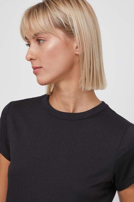 

Хлопковая футболка Calvin Klein, черный