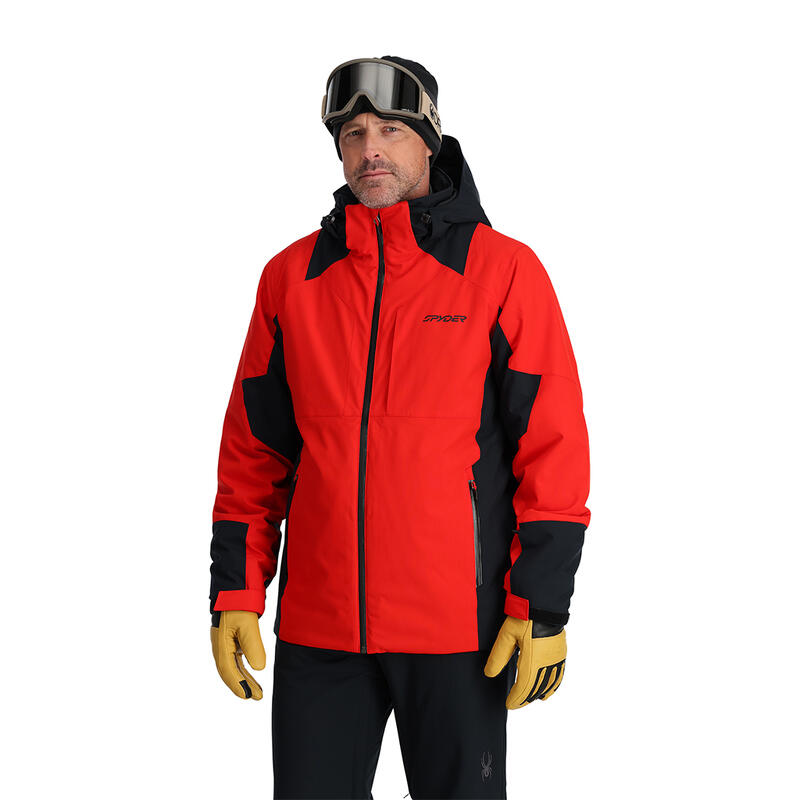 Лыжная куртка теплая лыжная мужская - CONTACT 10K SPYDER, цвет rot лыжная куртка теплая лыжная женская captivate 20k spyder цвет grau