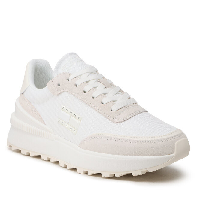 

Кроссовки Tommy Jeans TechRunner Material, экрю, Бежевый
