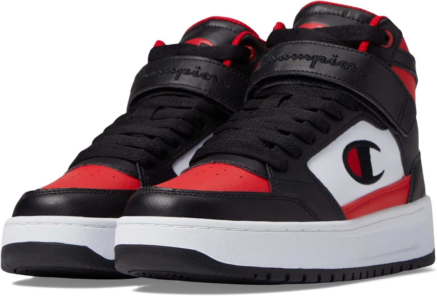 

Кроссовки Drome Hi CB Champion, цвет White/Black/Scarlet