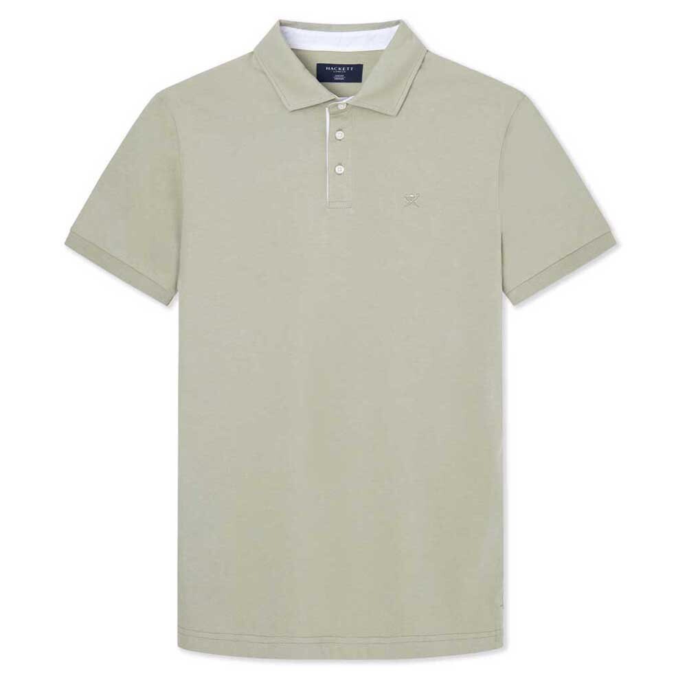 

Поло с коротким рукавом Hackett Selvedge Trim, бежевый