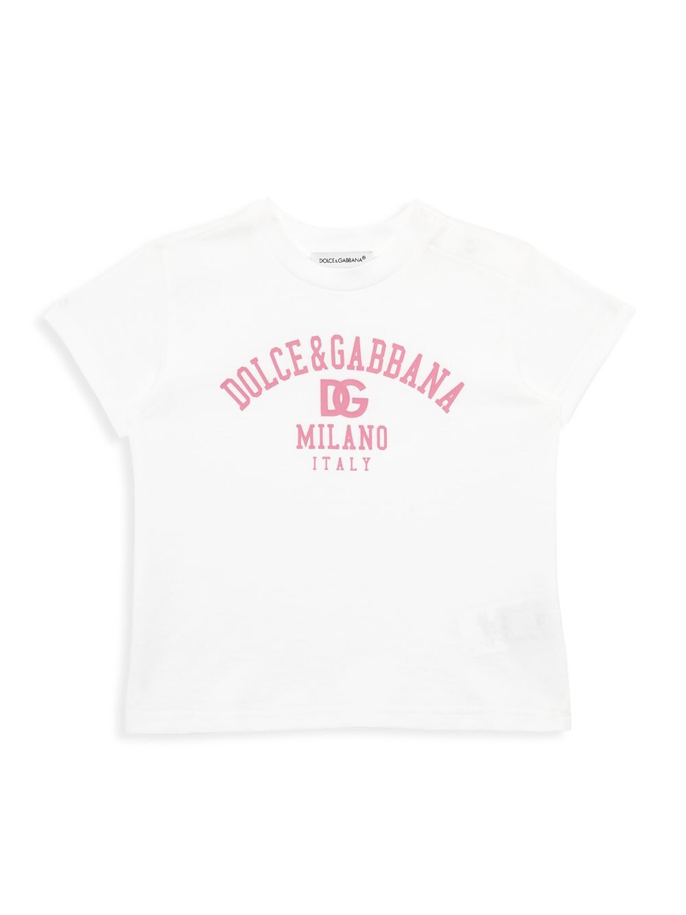 

Футболка с короткими рукавами Little Kid's & Kid's Logo Variantea DOLCE&GABBANA, белый