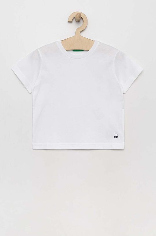 

Хлопковая футболка для детей United Colors of Benetton, белый