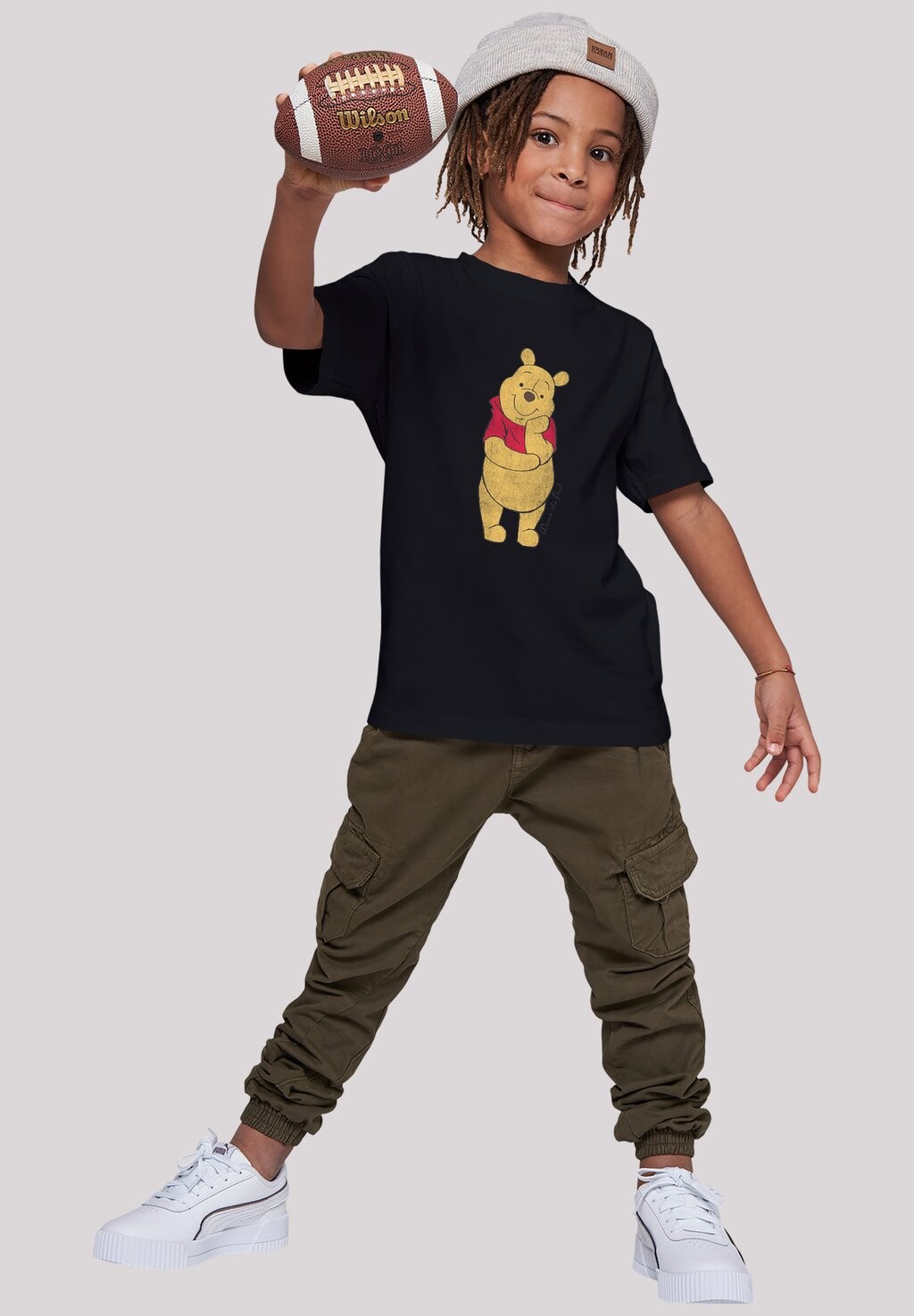 

Футболка с принтом DISNEY WINNIE THE POOH CLASSIC F4NT4STIC, цвет black