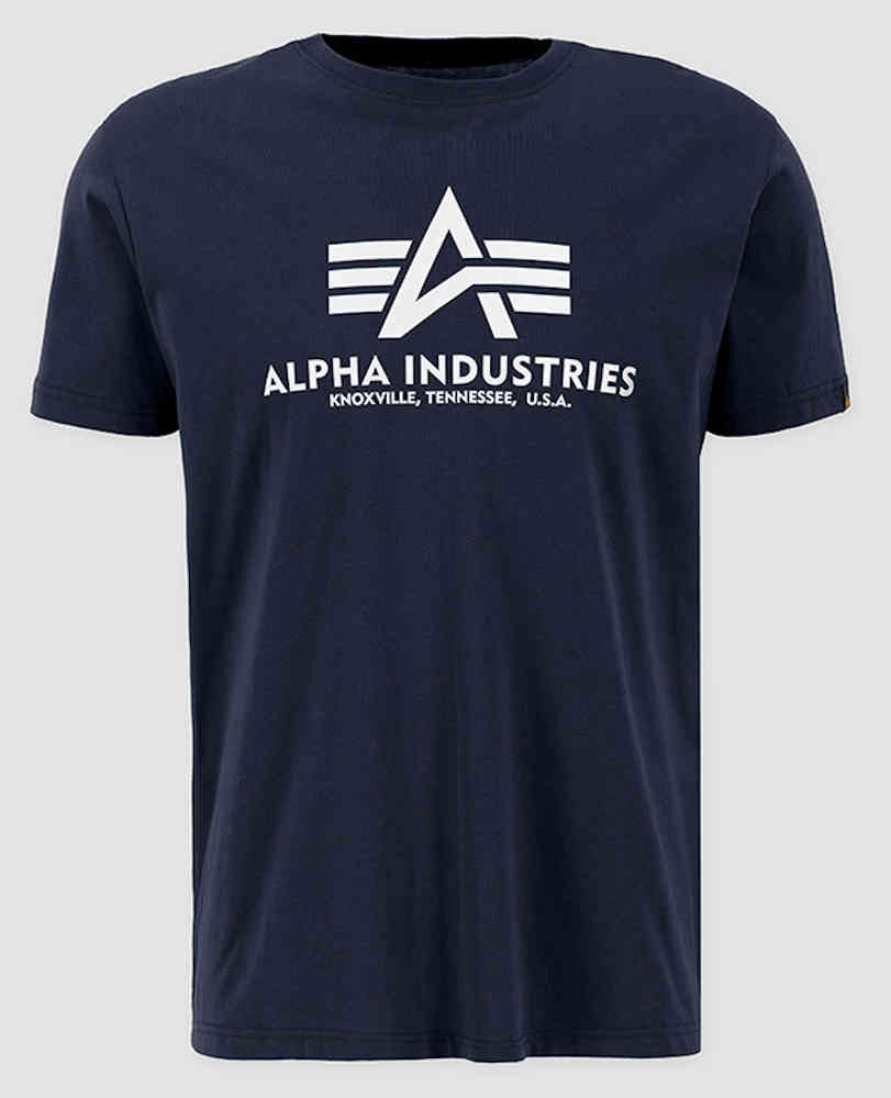 цена Базовая футболка со светоотражающим принтом Alpha Industries, синий