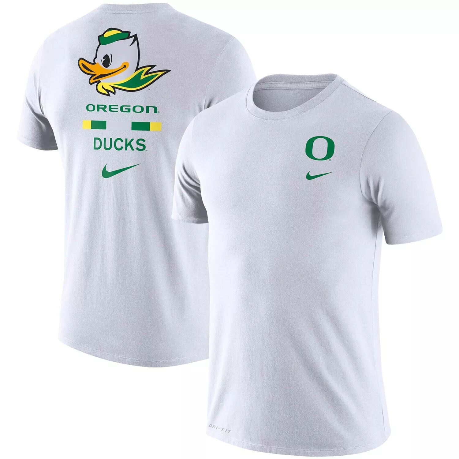

Мужская белая футболка Oregon Ducks DNA Performance Nike, Белый
