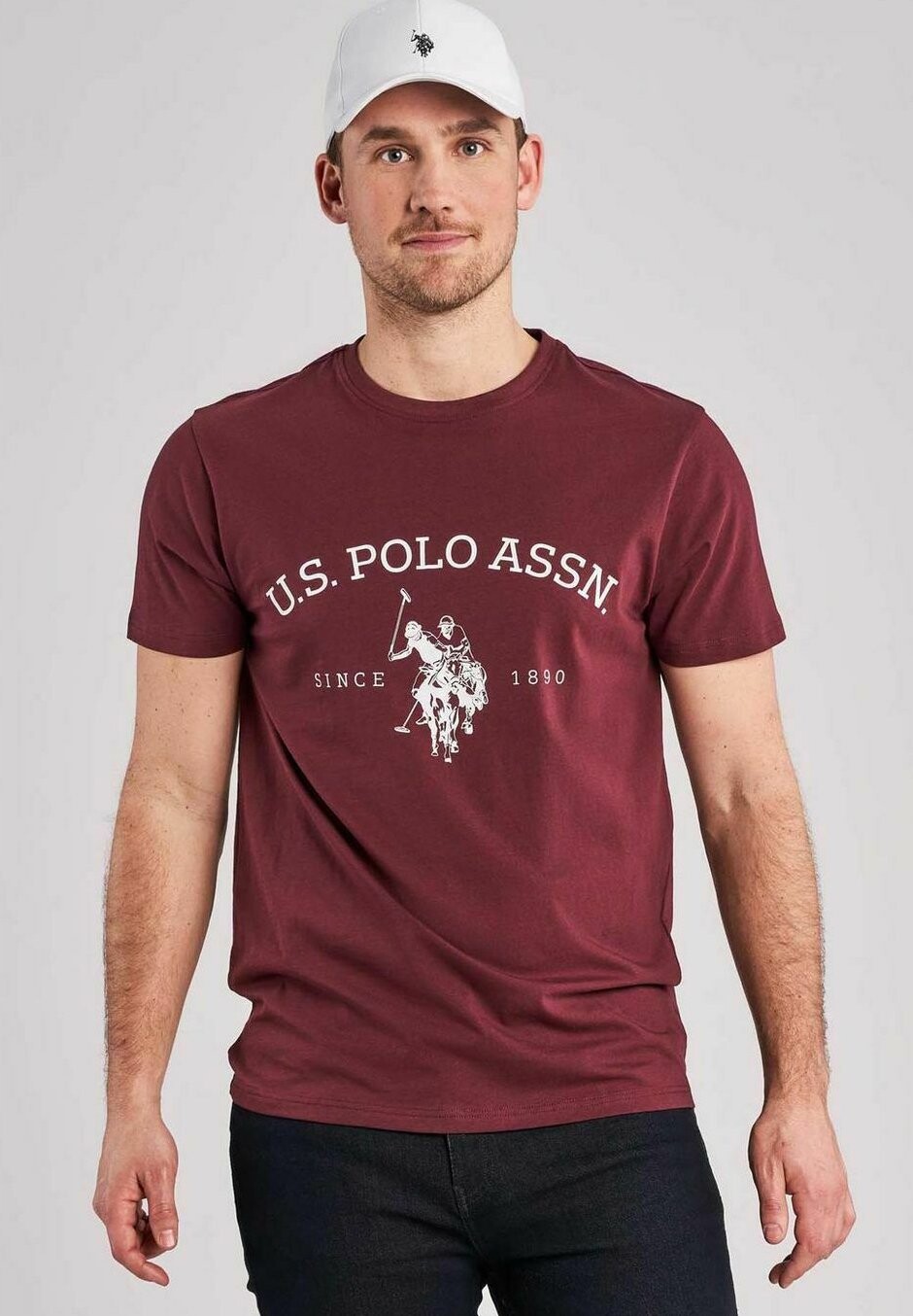 

Футболка с принтом ARCHIBALD U.S. Polo Assn., цвет port royale