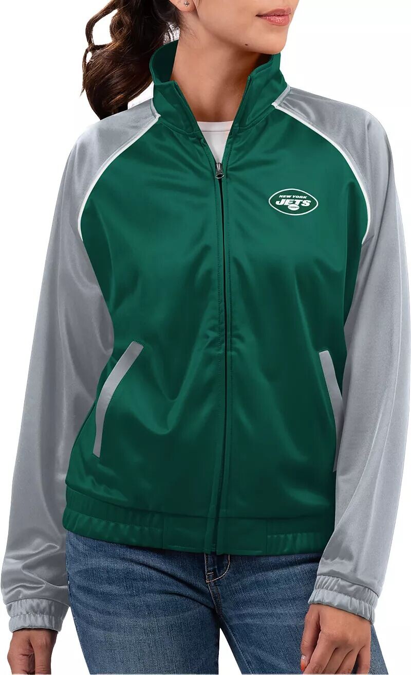 

Женская зеленая эффектная куртка G-III for Her New York Jets