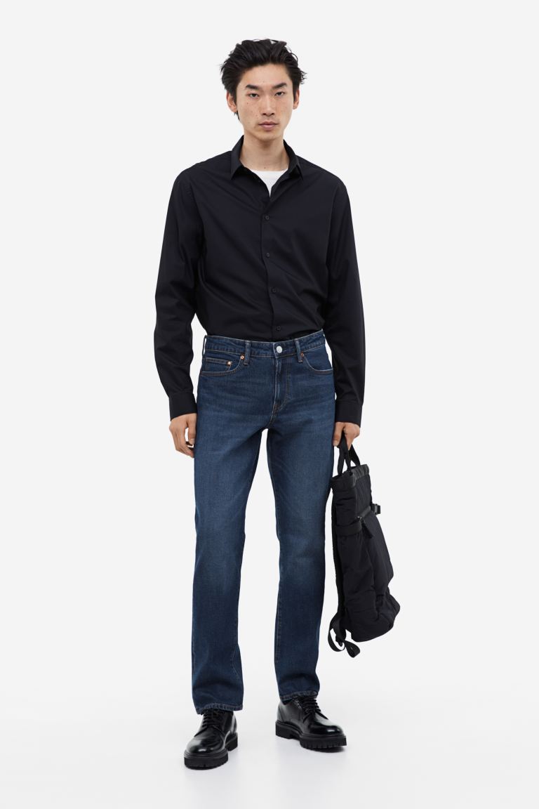цена Прямые обычные джинсы H&M