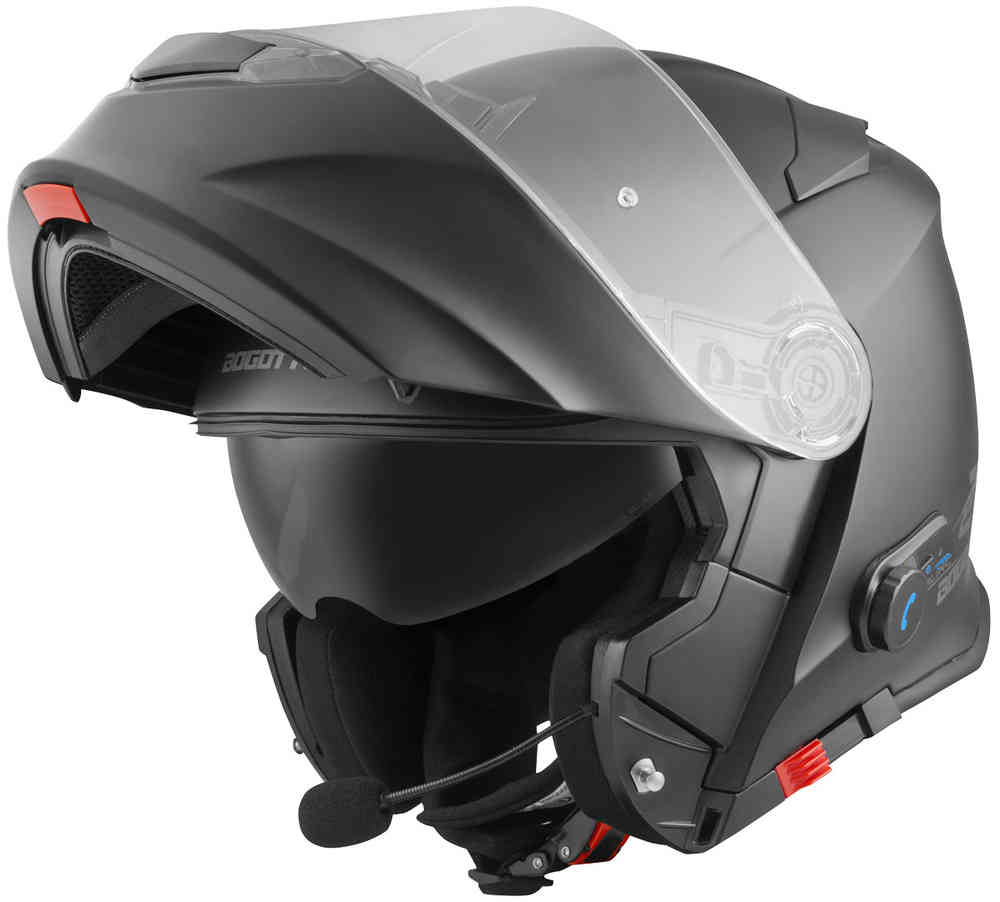 V271 BT Bluetooth-шлем Bogotto, черный мэтт шлем bogotto v271 spn с логотипом черный