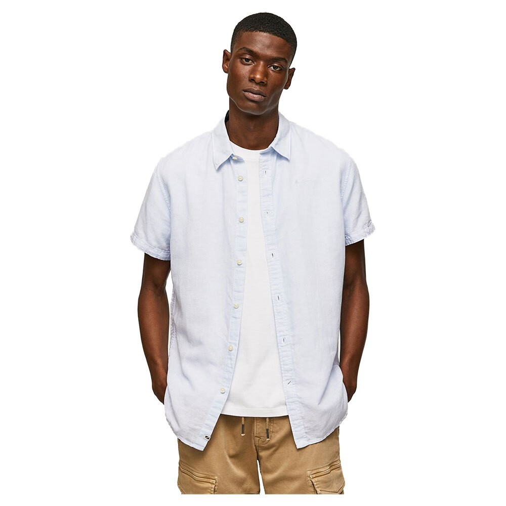 

Рубашка с длинным рукавом Pepe Jeans Parker Short, синий