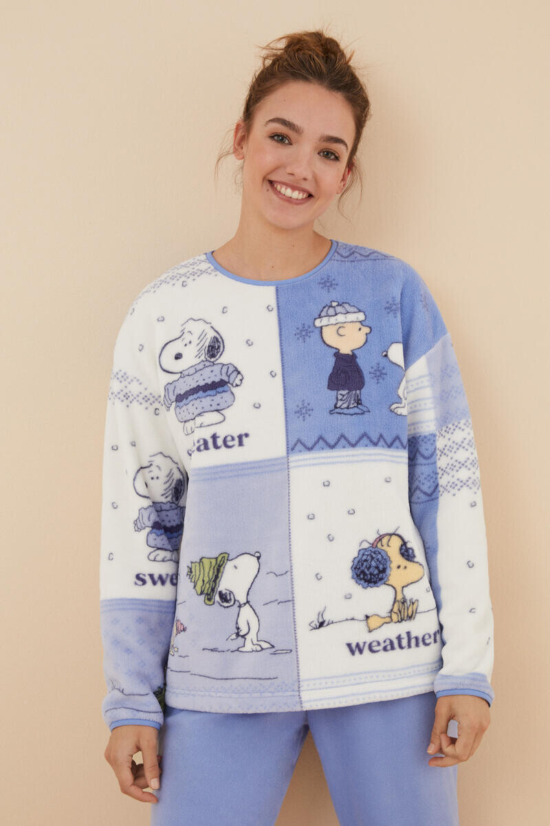 

Синяя флисовая пижама Snoopy Women'secret, мультиколор