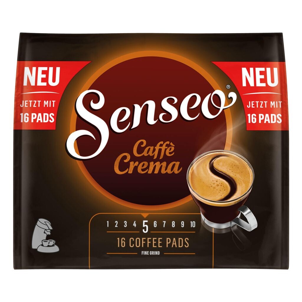 

Senseo Pads Caffe Crema, 16 кофейных капсул Jacobs