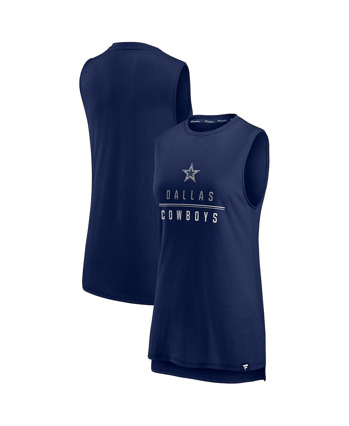 

Женская фирменная темно-синяя майка Dallas Cowboys True Contender Fanatics, темно-синий