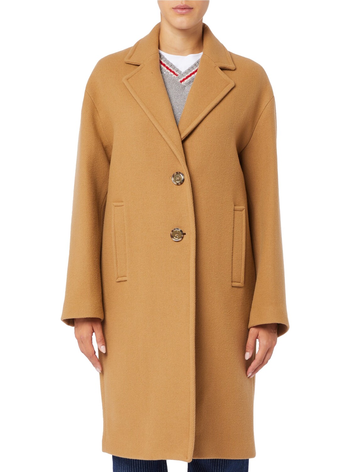 

Введите пальто Pinko, бежевый