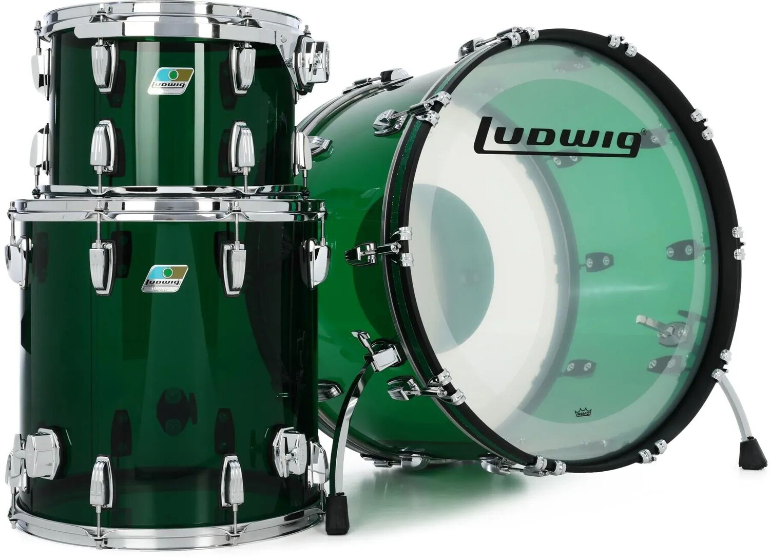 

Ludwig Vistalite Pro Beat Набор из 3 предметов - Зеленый
