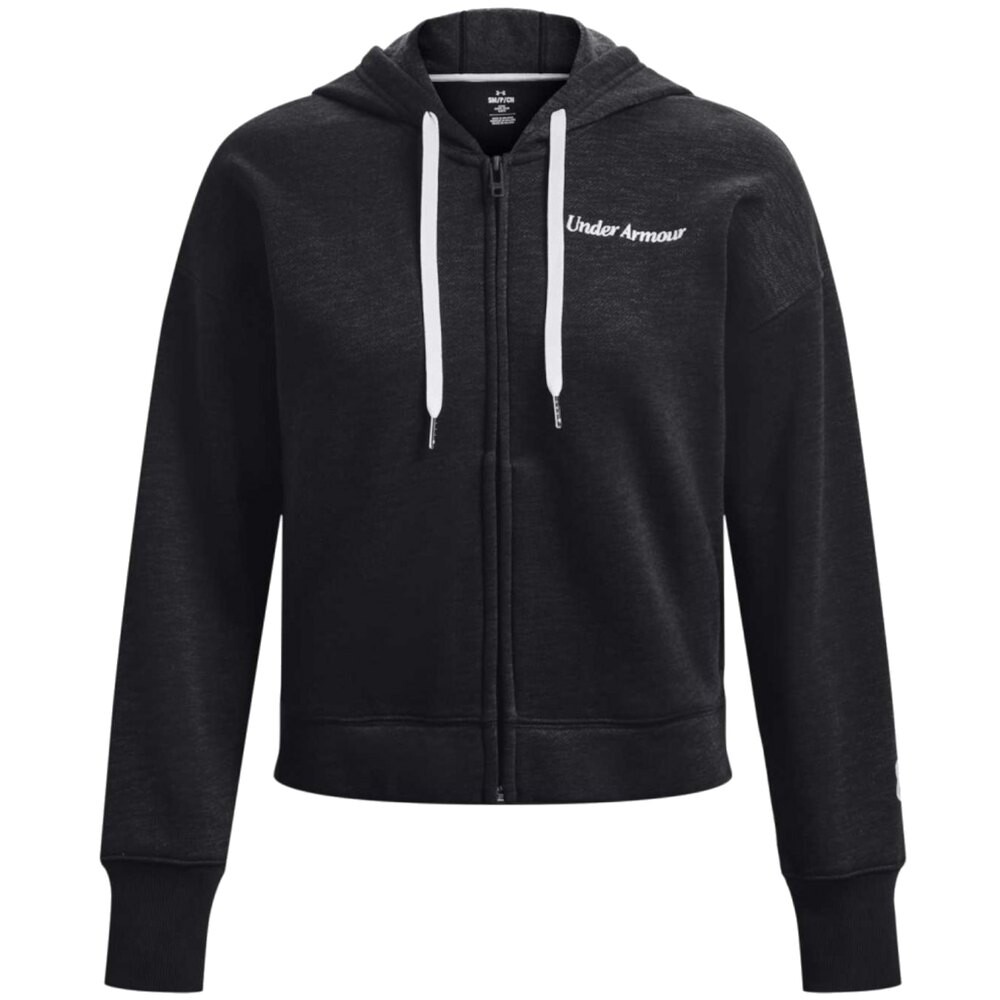 Толстовка Under Armour Essential Script Full Zip, черный