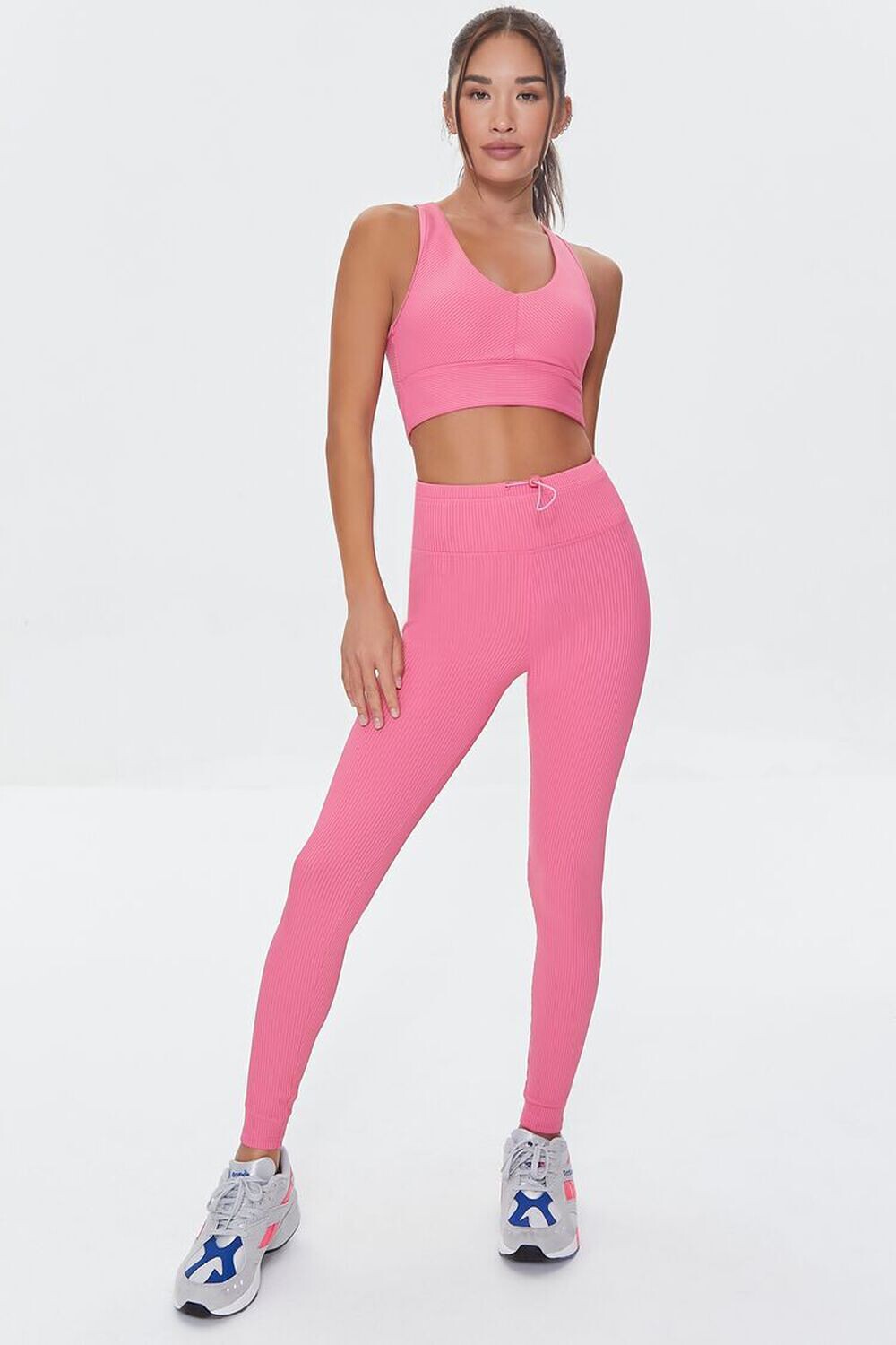 

Леггинсы Active Toggle на шнурке Forever 21, розовый