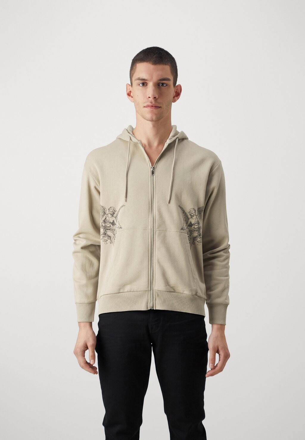 

Толстовка на молнии JORCHERUB ZIP HOOD UNISEX Jack & Jones, бежевый