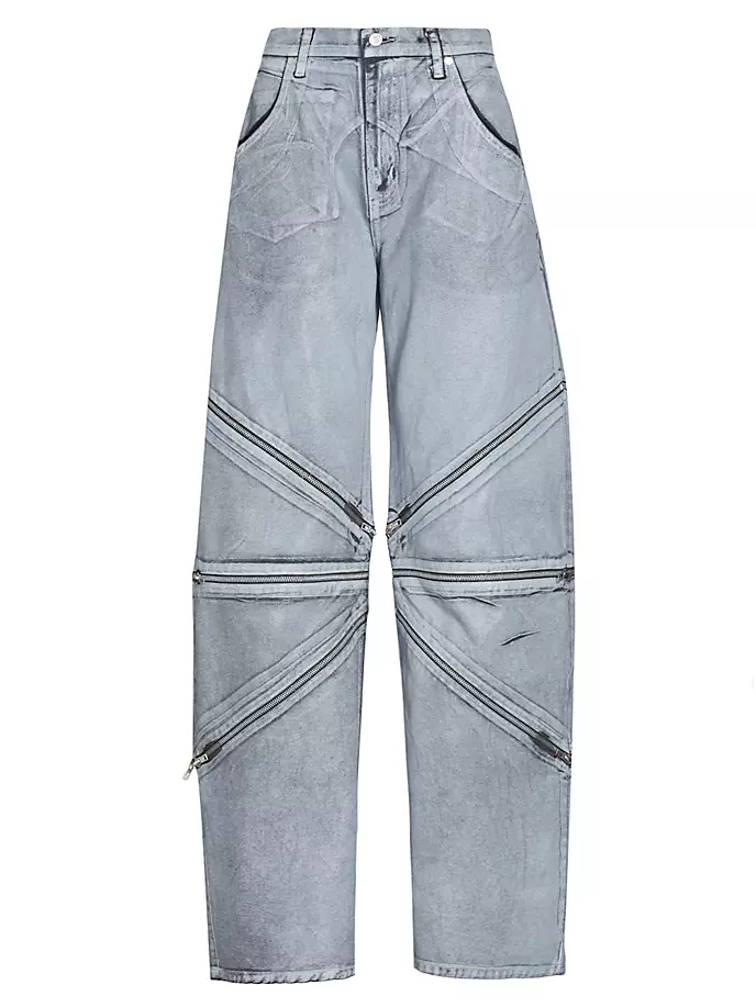 

Прямые джинсы на молнии с покрытием Eb Denim, цвет luna