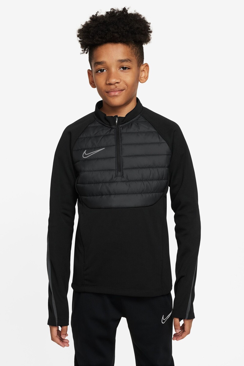 

Тренировочный топ Therma-FIT Drill Nike, черный