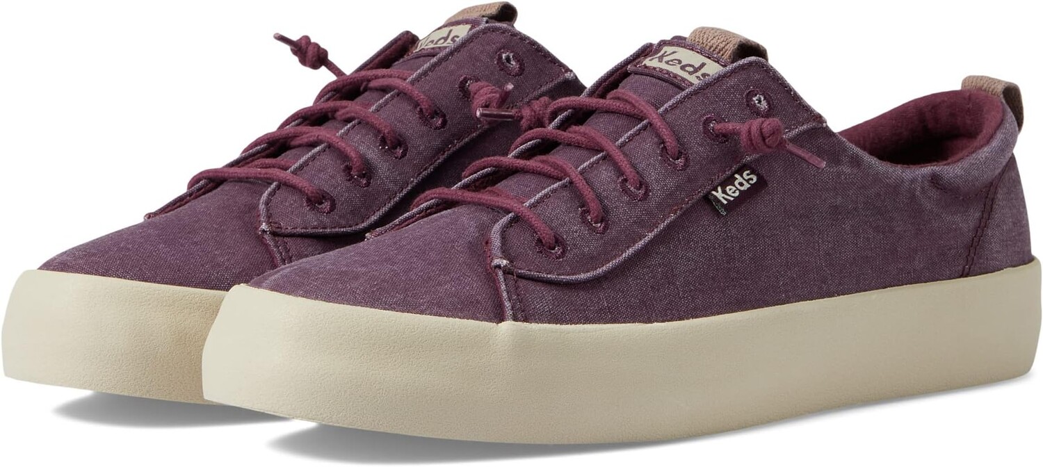 

Кроссовки Kickback Canvas Slip On Keds, цвет Fig