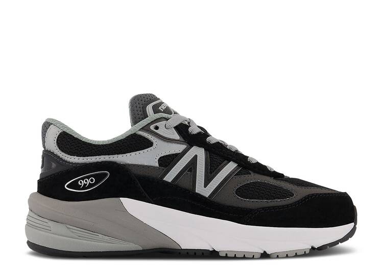 

Кроссовки New Balance 990V6 LITTLE KID 'BLACK SILVER', черный
