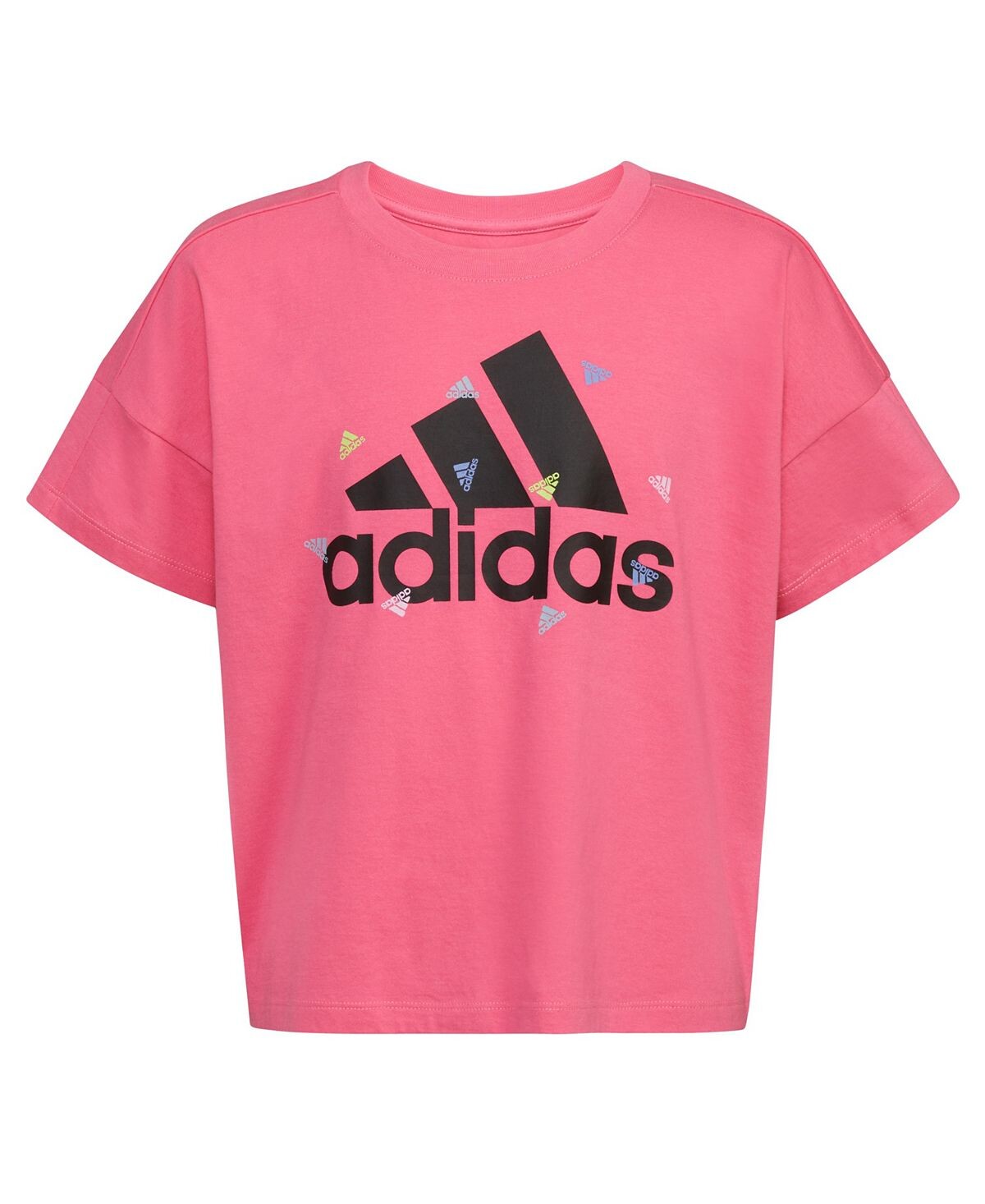 

Свободная футболка с короткими рукавами для больших девочек adidas