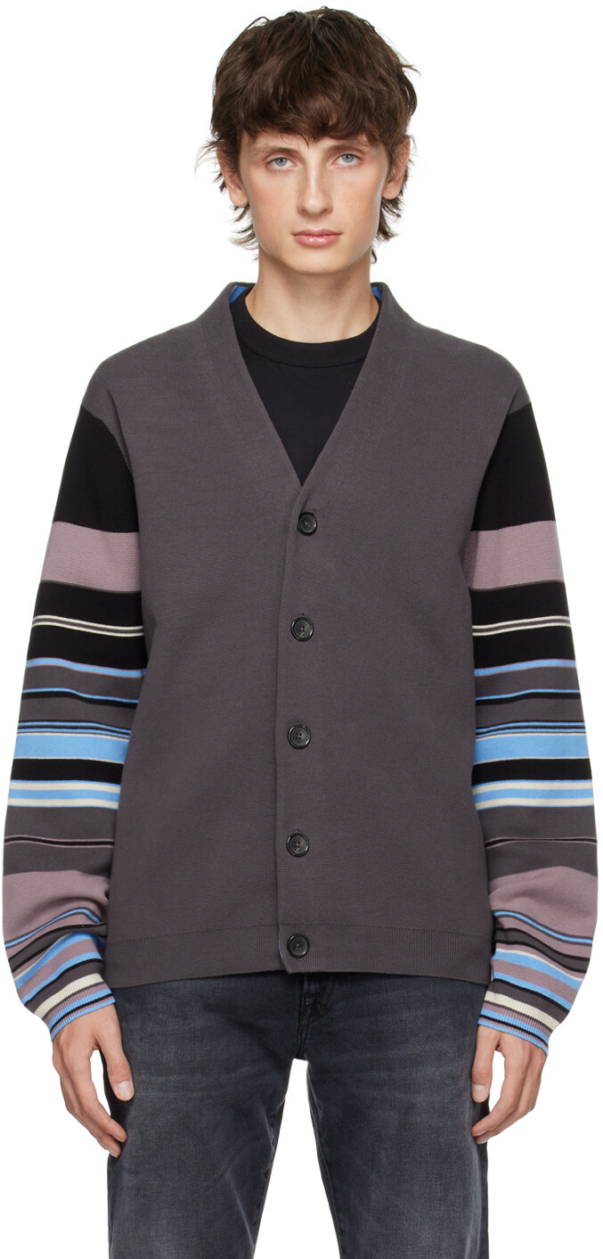 

Серый полосатый кардиган PS by Paul Smith