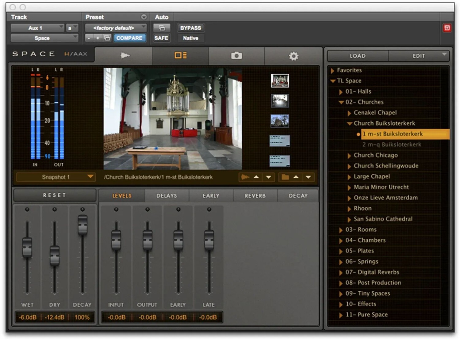 

Плагин реверберации Avid Space Convolution