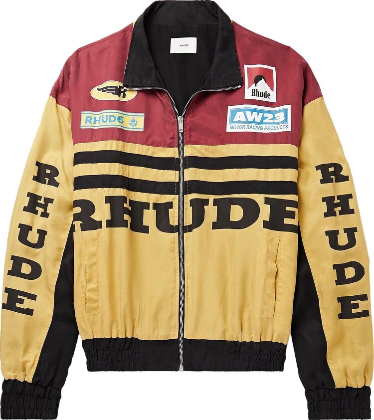 

Куртка Rhude Rally 'Mustard/Maroon/Black', желтый