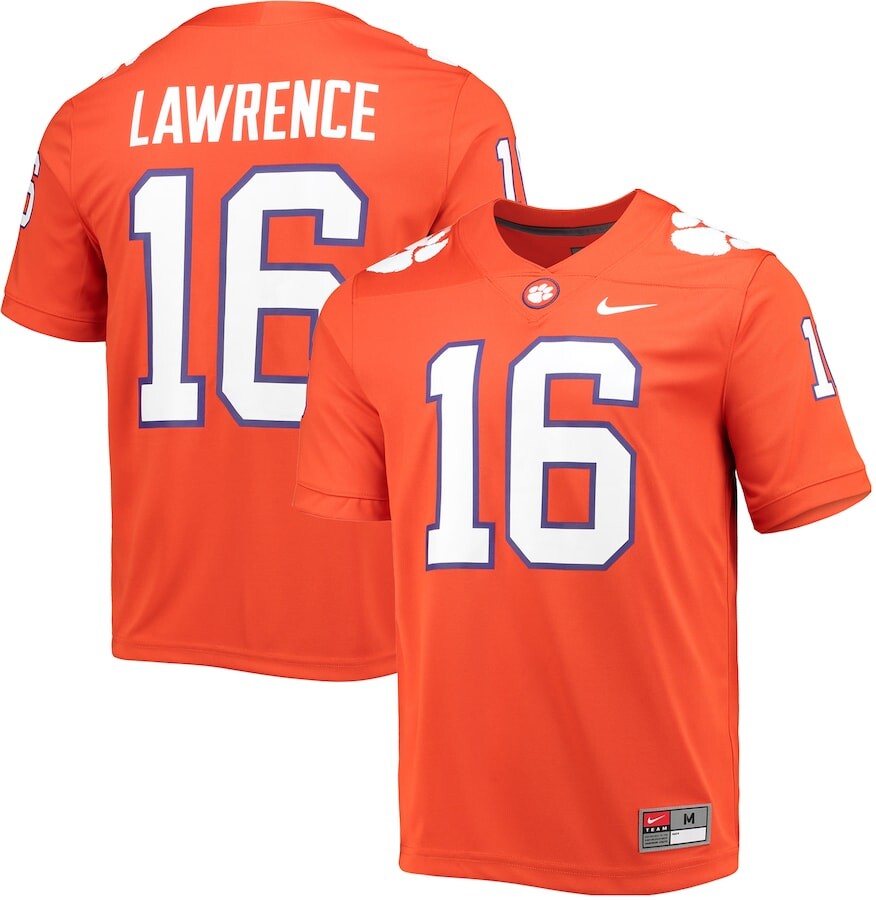 

Джерси Nike Clemson Tigers, оранжевый