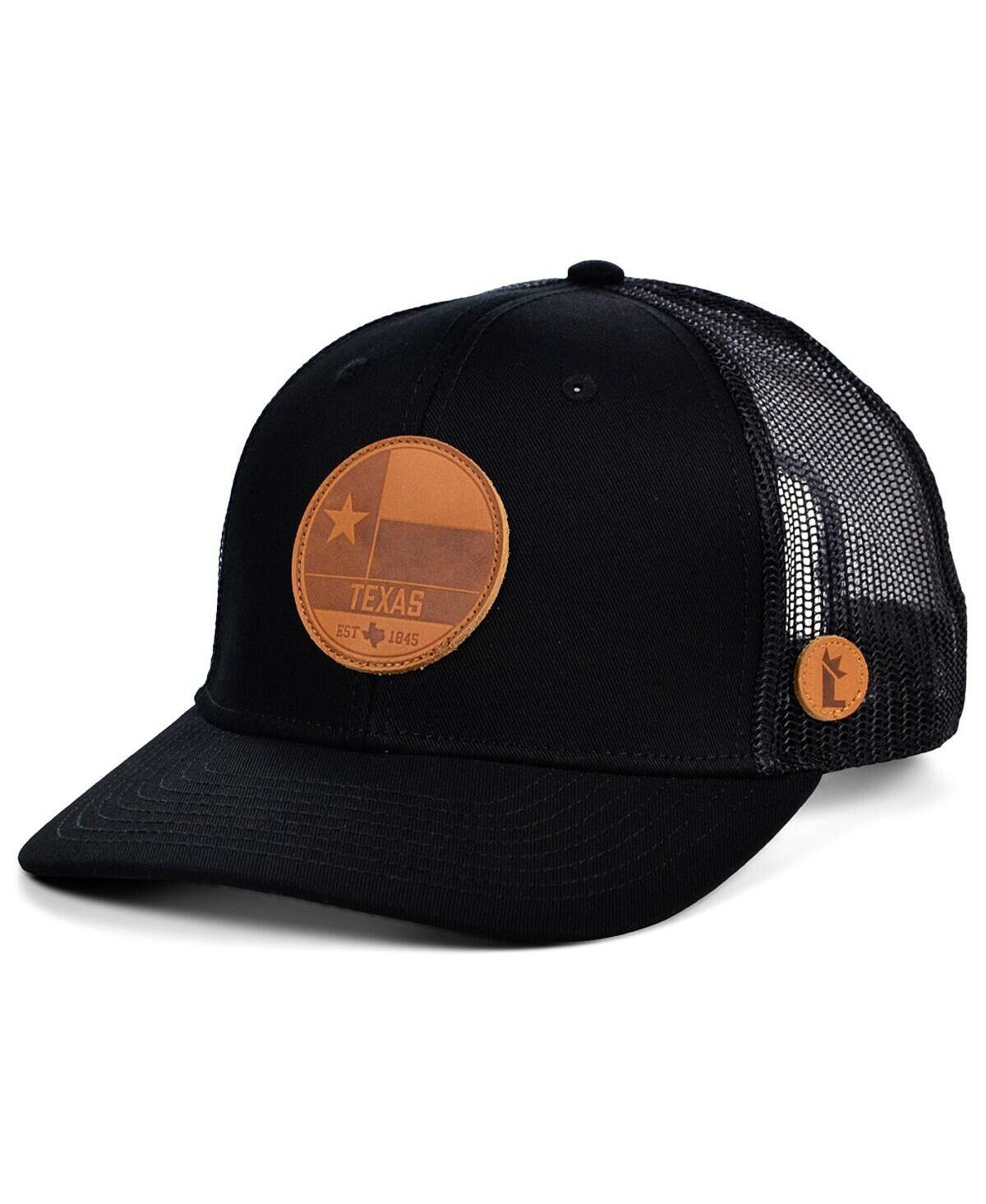 

Мужская черная регулируемая кепка Trucker Snapback от Техаса Local Crowns