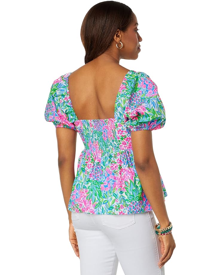 Топ Lilly Pulitzer Kay Top, цвет Multi A Cherry On Top