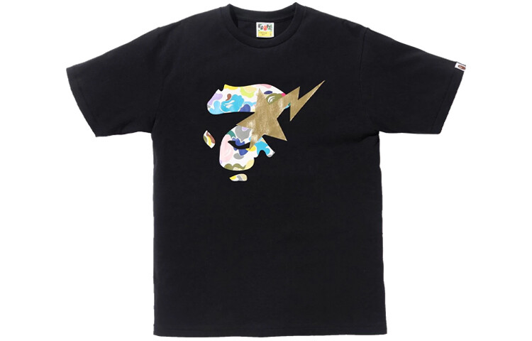 

A Bathing Ape BAPE Футболка с короткими рукавами и звездным узором MENS MULTI