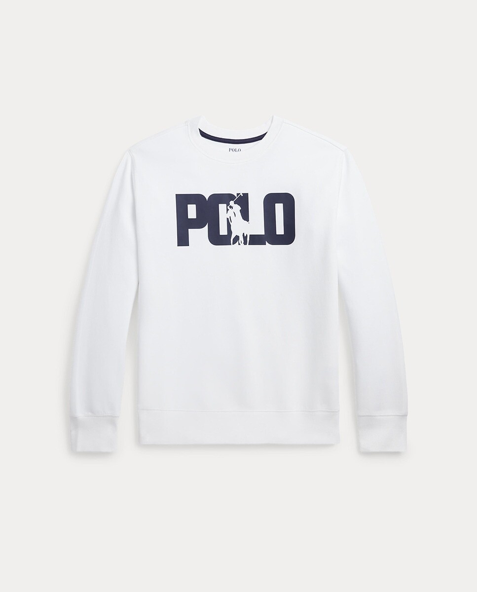 

Белая хлопковая толстовка для мальчика Polo Ralph Lauren, белый