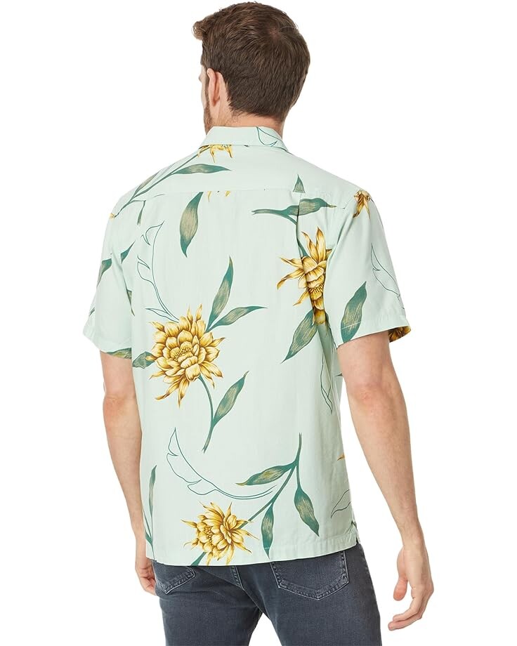 

Рубашка Quiksilver Waterman Perfect Bloom Button-Up Shirt, цвет Subtle Green Perfect Bloom
