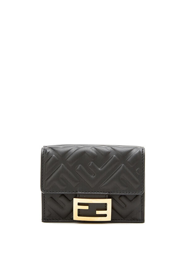 

Женский кожаный кошелек Fendi, черный