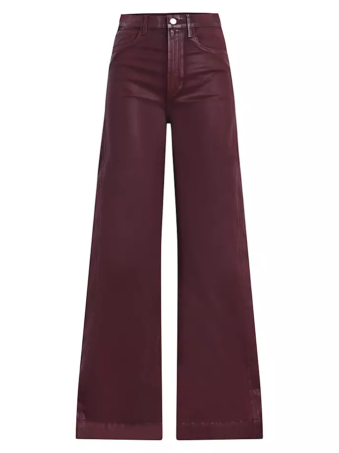 Широкие джинсы Mia с высокой посадкой и эластичным покрытием Joe'S Jeans, цвет rum raisin