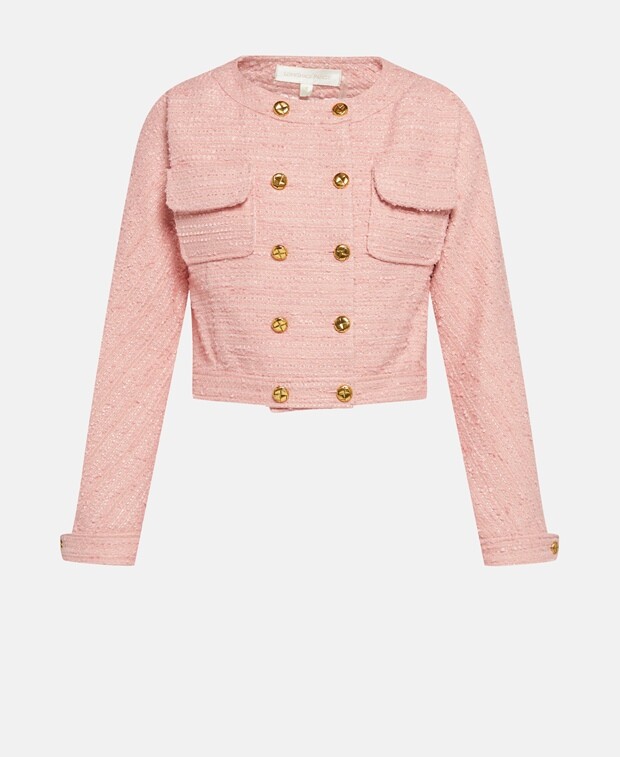 

Элегантная куртка LoveShackFancy, роза