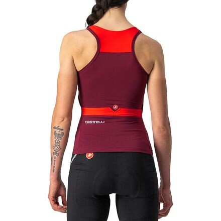 

Топ Джерси Solaris женский Castelli, цвет Bordeaux/Red