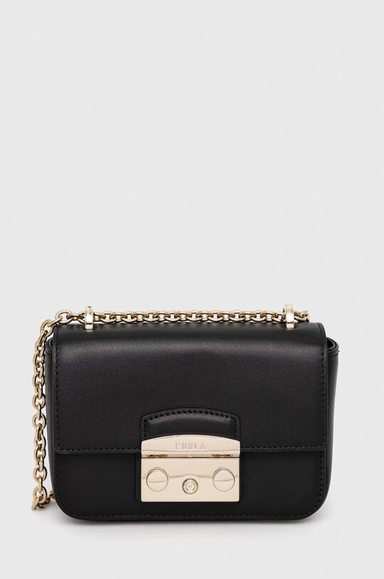 

Кожаная сумочка Furla, черный