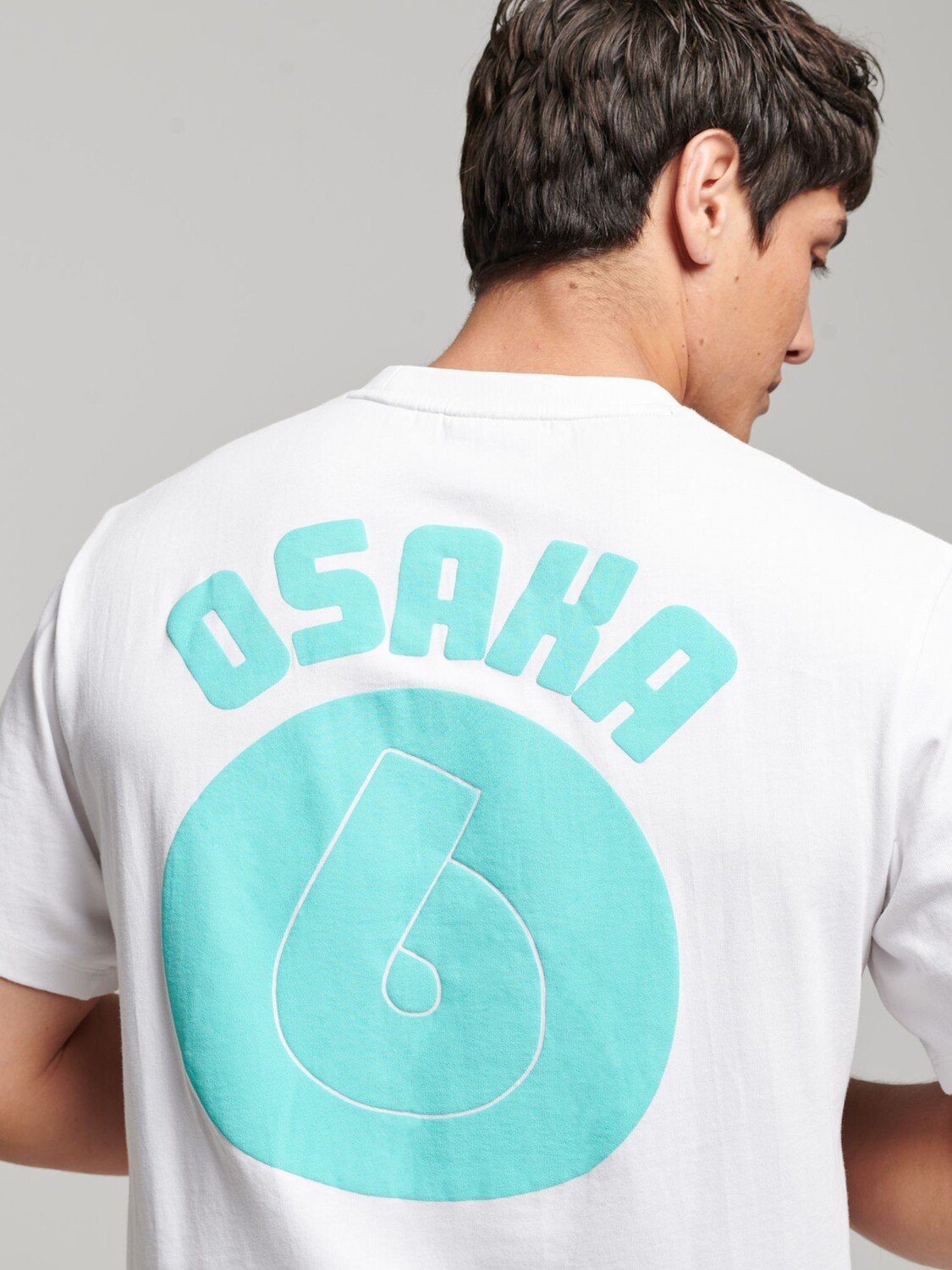

Футболка с логотипом Superdry Code Osaka, ярко-белая, Белый