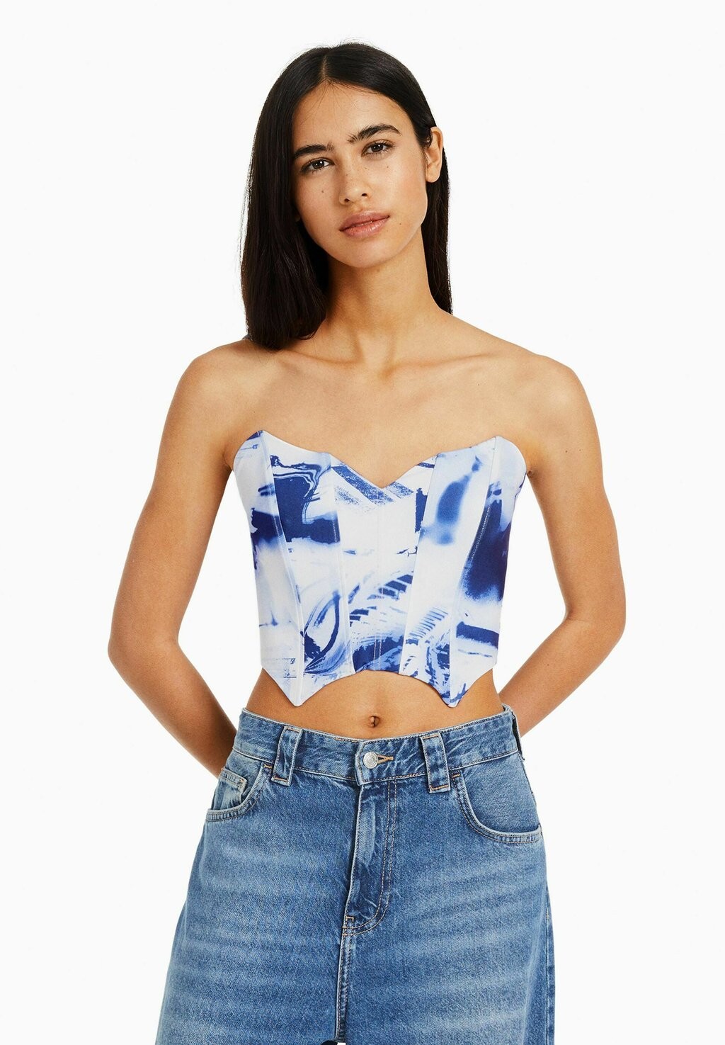 

Топ Bershka, синий