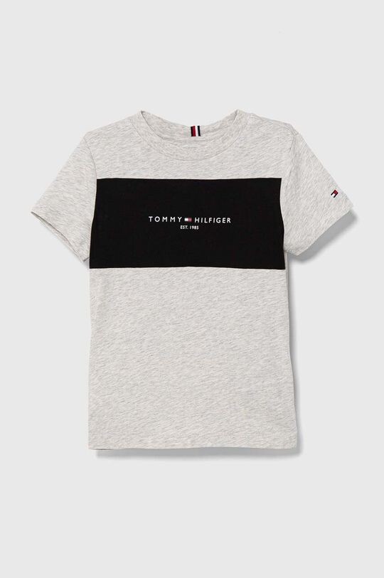 

Хлопковая футболка для детей Tommy Hilfiger, серый