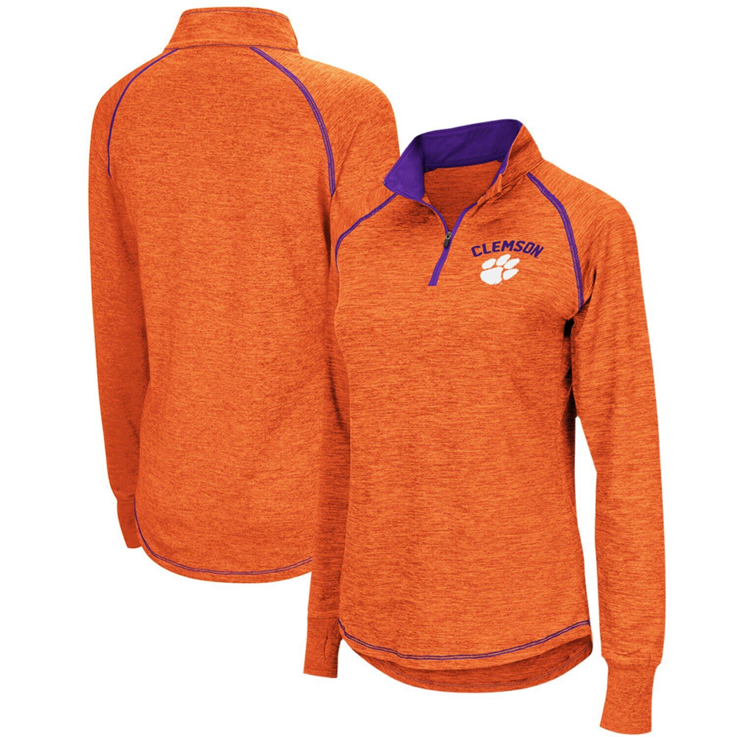 

Женская оранжевая куртка Colosseum Clemson Tigers Bikram с молнией четверти Colosseum, Оранжевый